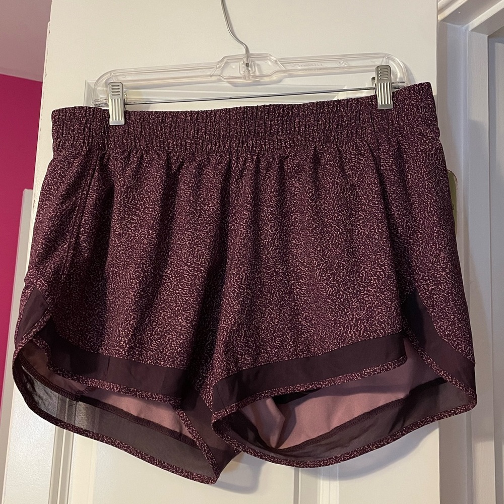 Athleta Printed Mesh Racer Run Short